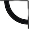 Ekena Millwork Bulwark Steel Bracket, Powder Coated Black 2"W x 14"D x 14"H BKTM02X14X14BUPBL - alternate 8